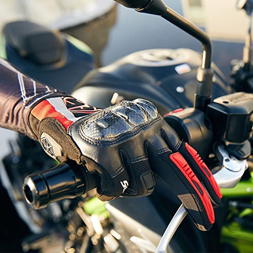 Scoyco Carbon Knuckle Armor Motorcycle Gloves Summer Full Finger Touchscreen Motorbike Gloves For Motocross Bmx Atv Mtb Riding Camping Climbing Hiking Work Outdoor Gloves #TOP4