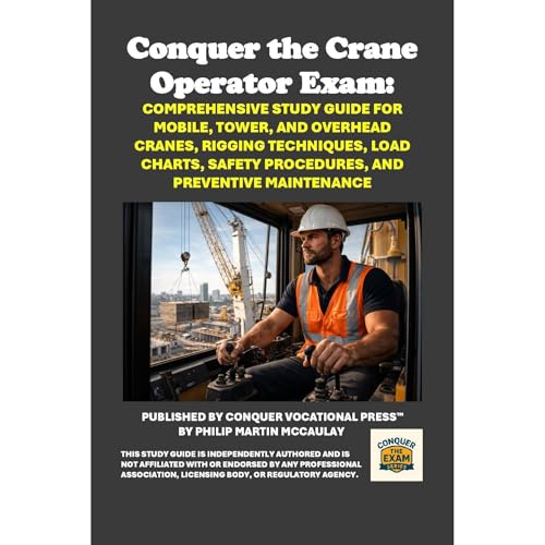 Conquer the Crane Operator Exam: Comprehensive Study Guide for Mobile, Tower, and Overhead Cranes, Rigging Techniques, Load C