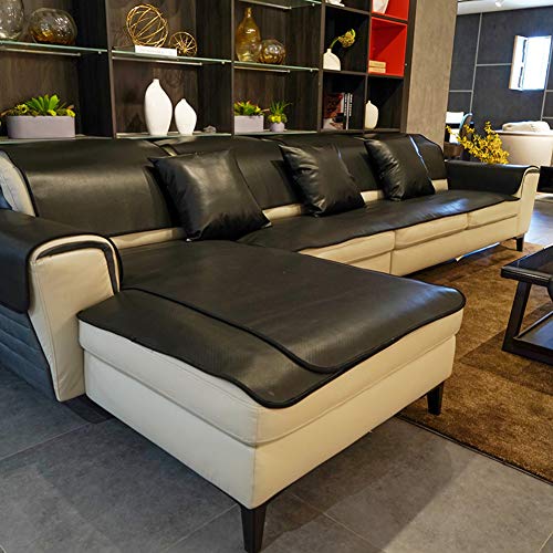 GGYDD Cuero Impermeable Funda para Sofá,Antideslizante Aislamiento De Orina Seccional Slipcovers Cubiertas del Sofá Protector De Muebles Toalla...