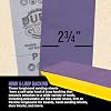 Dura-Gold Premium 80 Grit Purple Film Ceramic Longboard Sandpaper, 2-3/4 Wide Continuous 12 Yard Roll - Hook & Loop Backing for Auto & Woodworking Air File Long Board Sanders, Hand Sanding Blocks