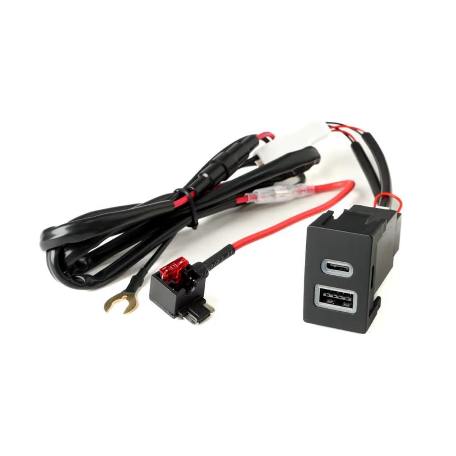 Consola Central Con Puerto USB Compatible Con Crv Para Breeze Para Urv 12V QC3.0 Para Cargador Coche Dual Para Adaptador Carga Teléfono TIPO C Con Cable Puerto USB Coche