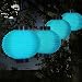 Pure Garden 50-19-B Outdoor Solar Chinese LED Lanterns, Blue