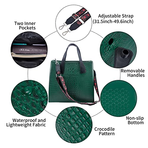 MRMIMI Women's Laptop Bag Rubber Work Tote Top Handle Handbag Large Waterproof Shoulder Bag for Office Travel2