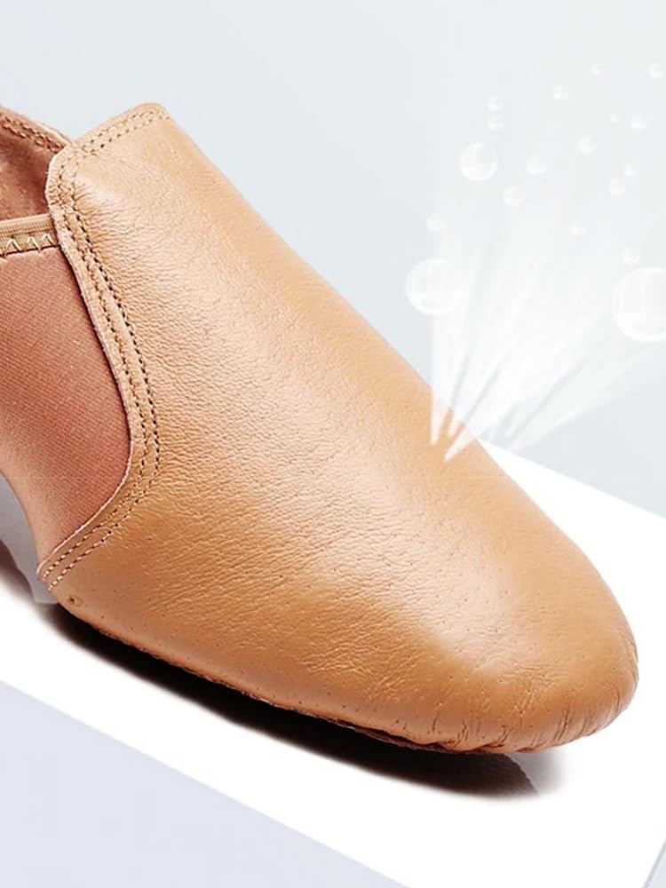 LATEAU Scarpette da Danza Scarpe da Ballo in Vera Pelle, Scarpe for Bambini, for Uomini e Donne, Scarpe da Ballo for Danza del Ventre(Black,31)