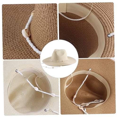 Sombrero Fedora de Playa para Mujer Beige miniatura 6
