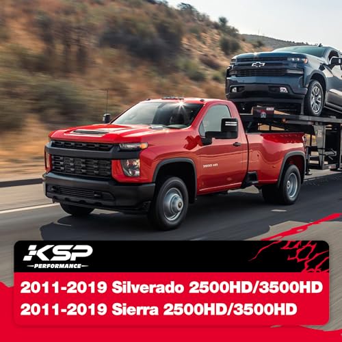 Image of KSP Aftermarket Upper Control Arms for Silverado Sierra 2500HD 3500HD 2011-2019 Heavy Duty Truck, 2-4 inch Adjustable Suspension UCA with Replaceable OE Ball Joint #K6292,Thicker DOM Steel Control Arm