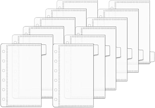 Miniatura 9 de 2 juegos de sobres de efectivo de 6 pestañas, sistema de cartera de efectivo abierto lateral A6 con pestañas divisoras de índices, PP transparente 6