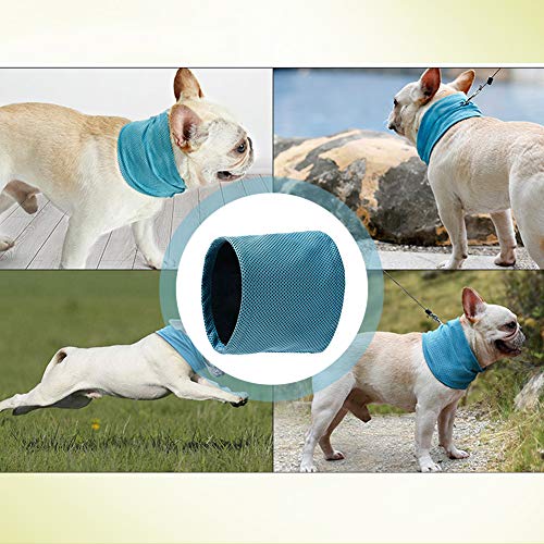 Kühlhalsband für Hunde, Hunde halstücher Kühlend, Hundehalsband Kühlend, Kühlende Halstuch Hund, Kopftücher Kühlend Hund, Sommer Pet Instant Cooling Schal (L)