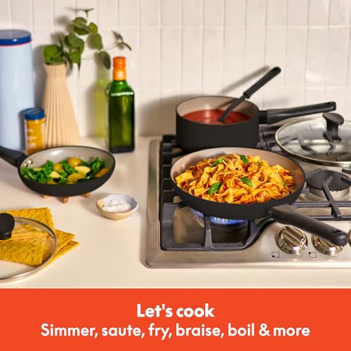bella-12-Piece-Cookware-Set-with-EverGood-Ceramic-Nonstick-Coating-Dishwasher-Oven-Safe-All-Stovetops-Compatible-Tempered-Glass-Lids-and-Cool-Touch-Handles-Black bella 12 Piece Cookware Set with EverGood Ceramic Nonstick Coating Dishwasher Oven Safe All Stovetops Compatible Tempered Glass Lids and Cool Touch Handles Black