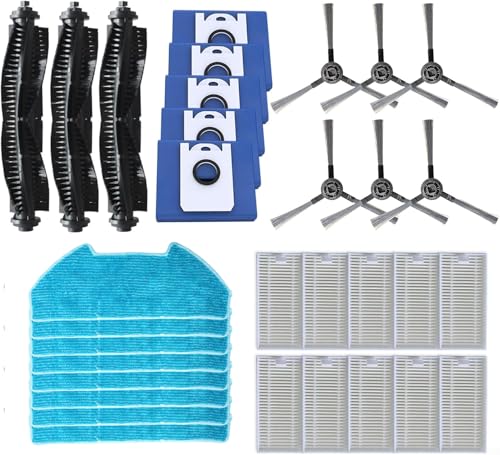 Image of Filter Brush Dust Bags Set For BObsweep For Dustin for Ultra-Vision Robotic Vacuum Cleaners, Vacuum Cleaner Attachments Spare Parts(Set I 32pcs)