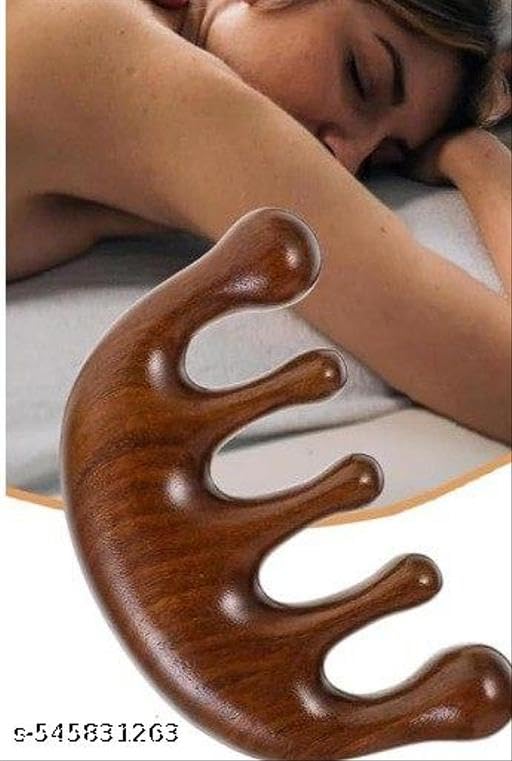 KENYS Full Body Universal masager Wooden Scalp Massage Comb Natural Wood Comb Wide Tooth Hair Comb Head Massage Tool Meridians Scalp Massage Gua Sha Comb, (Men & Woman) 1