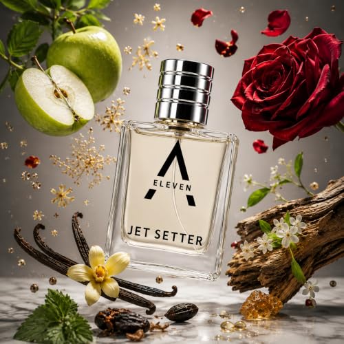 Image of A ELEVEN Jet Setter Eau De Parfum for Unisex Fruity Woody Vanilla Fragrance Long Lasting Upto 8 Hours 25% Perfume Oil Concentration Premium Winter Signature Scent 50ML