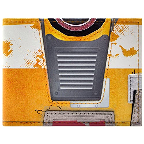 Clap Trap Révolution Robotique CL4P-TP Steward Bot Portefeuille Bi-Fold Porte-Carte d'Identité & Porte-Carte, Orange