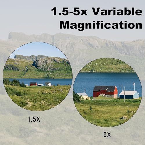 image for UUQ 1.5-5x32 Crossbow Scope,Circles and Rangefinder Etched Glass Balli