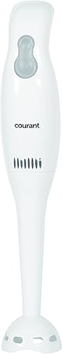 Miniatura 5 de Courant CHB-2001CW Batidora de mano eléctrica de 2 velocidades con taza medidora de 30 onzas, color blanco