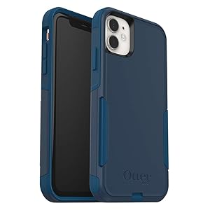 OtterBox iPhone 11 Commuter Series Case - BESPOKE WAY (BLAZER BLUE/STORMY SEAS BLUE), slim & tough, pocket-friendly, with port protection