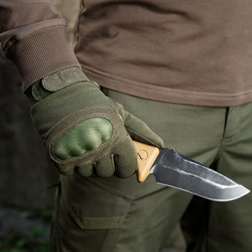 M-Tac Tactical Gloves Mk.3 - Military Full Finger With Hard Pads For Men Airsoft Paintball Hunting (Olive, M) #TOP5