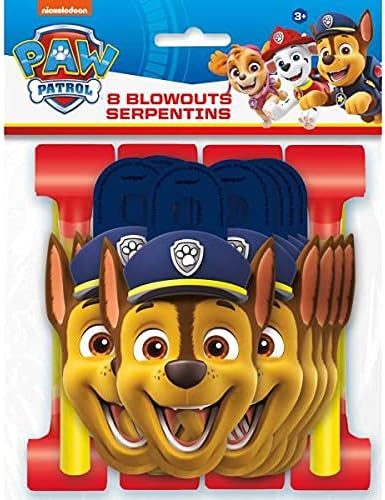 Paw Patrol Birthday Party Supplies Bundle Pack includes 16 Party Blowouts image 4