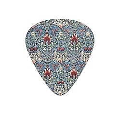 Lot de 12 médiators de guitare rétro avec motif floral et feuille pour guitare électrique, basse, acoustique, cadeau pour les amateurs de guitare acoustique, avec boîte - Les Beatles, Paul McCartney, John Lennon, RIngo Starr, George Harrison