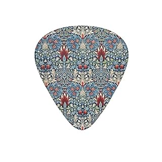 Lot de 12 médiators de guitare rétro avec motif floral et feuille pour guitare électrique, basse, acoustique, cadeau pour les amateurs de guitare acoustique, avec boîte - Les Beatles, Paul McCartney, John Lennon, RIngo Starr, George Harrison