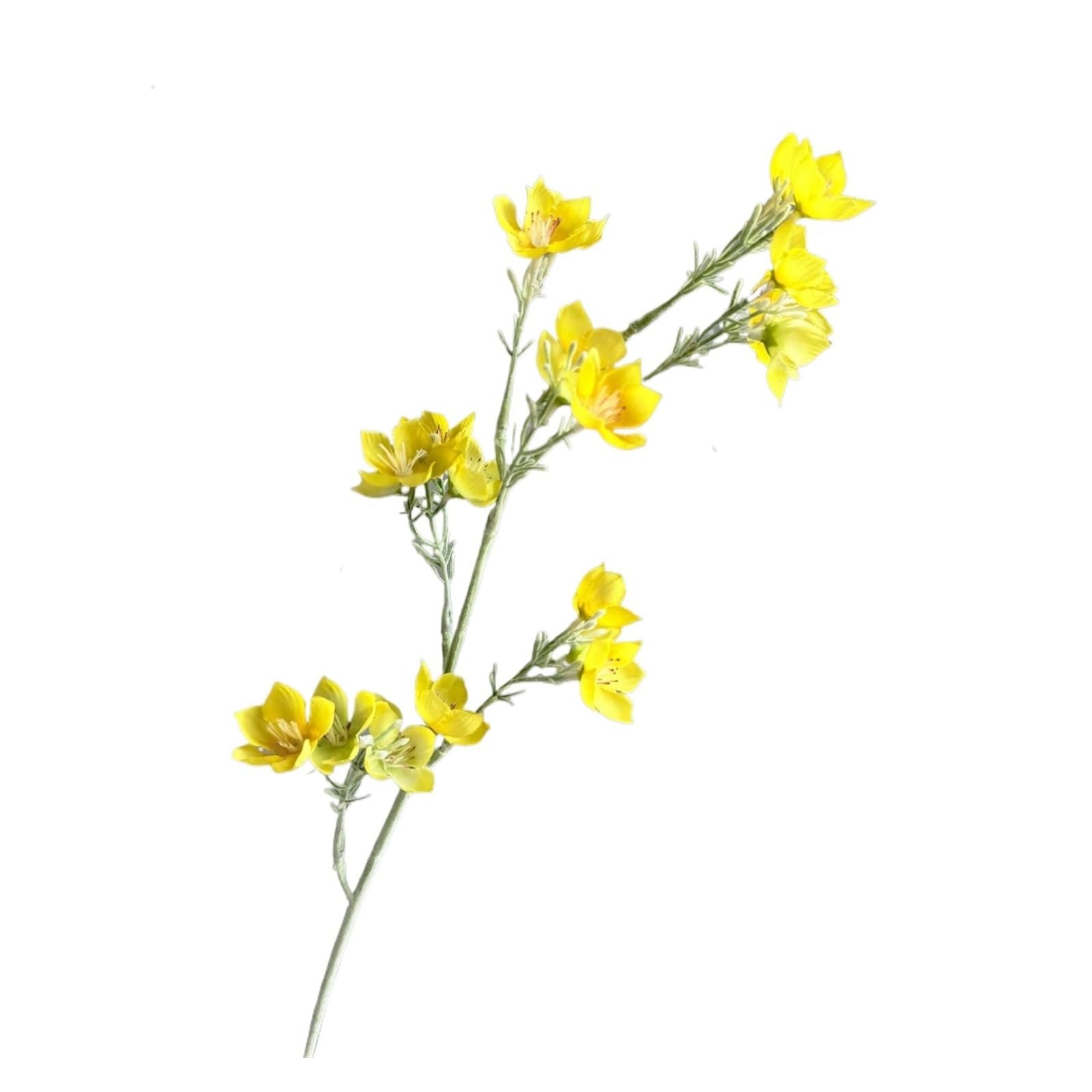 Casetlong 6Pcs Artificial Flowers Wedding Flower Arrangement Home Room Decoration Ornaments Party Table(Yellow)
