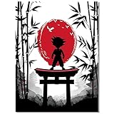 Anime Dragon Boll Z Poster For Kids Room Bedroom Wall Decor-Anime Lovers Posters Canvas Art Print Manga Picture For Teen Fans Girls And Boys Birthday Gifts