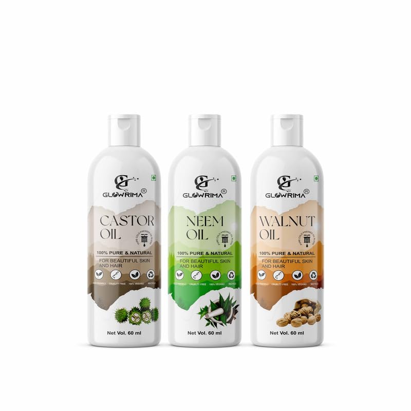 100% Pure Castor Oil & Neem Oil & Walnut Oil 60ML Combo (Pack Of 3)-image-28