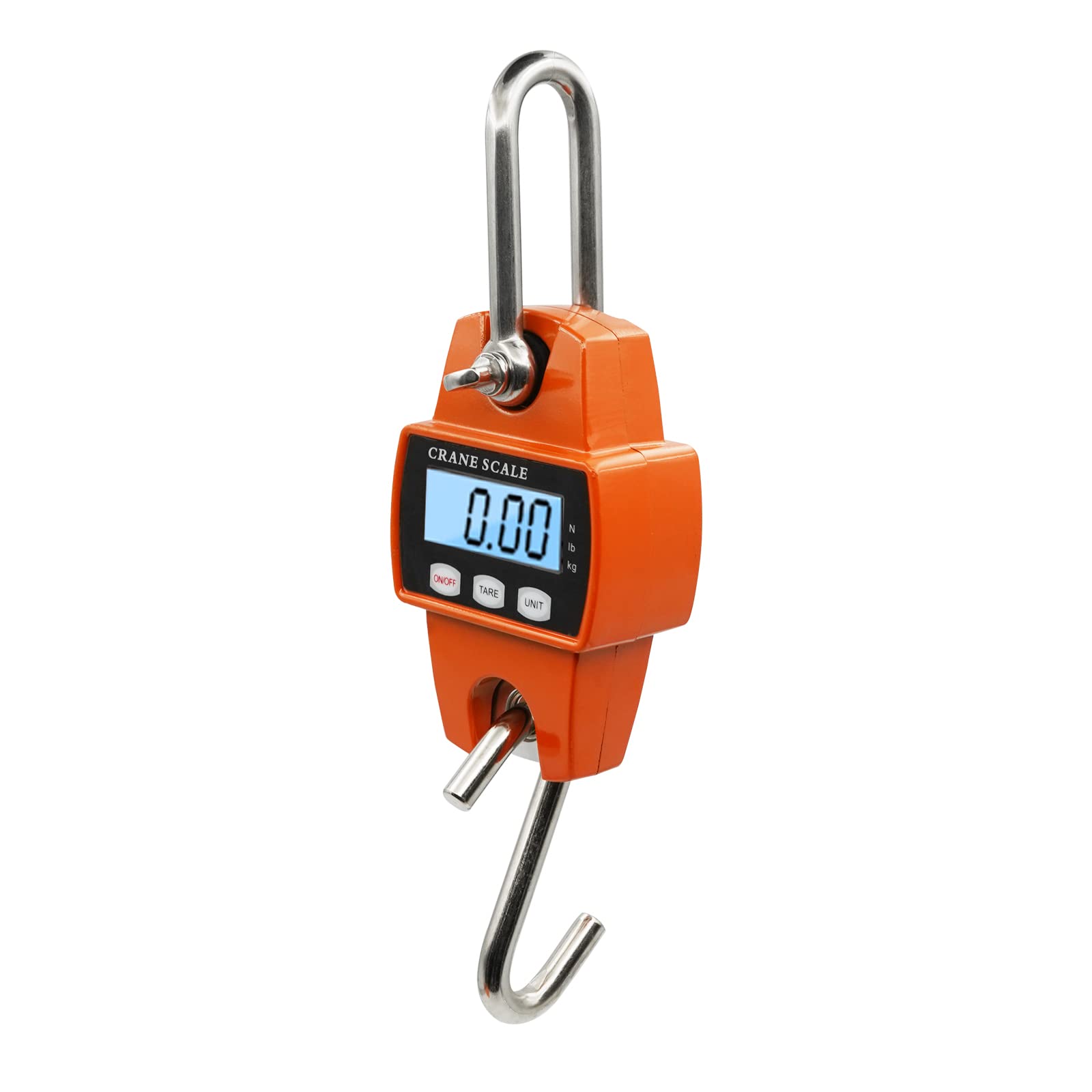 Escala de Pescado Profesional de 300 kg Mini Escala Colgante Grúa de Gancho Portátil Báscula Electrónica de Alta Resistencia Herramienta de Medición de Peso con Sensor Preciso (sin batería)