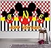 Mickey Backdrop, Mickey 1st Birthday Backdrop, Mickey Birthday Party Supplies, Large Mickey 1st Birthday Banner, Mickey Photography Background (6.6 x 3.3 ft)