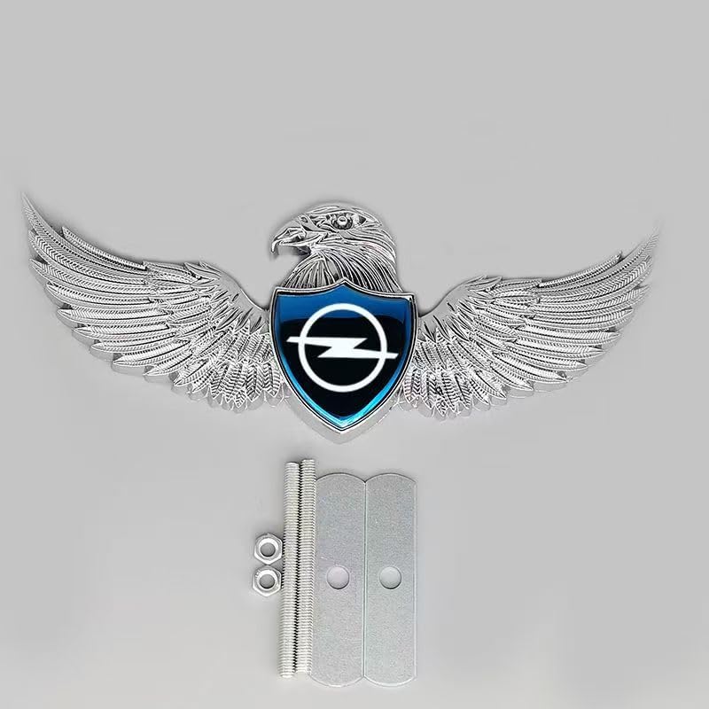 XIYUANFA Auto 3D Logo Metall Emblem für Opel Vauxhall Vectra 2000-2009, 3D Logo Abzeichen Karosserie Emblem Auto Zubehör,C