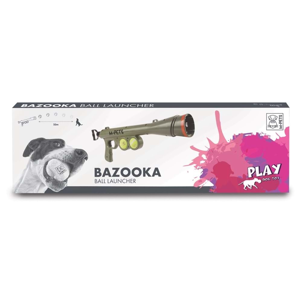 M-Pets Bazooka Top Fırlatıcı Köpek Oyuncağı