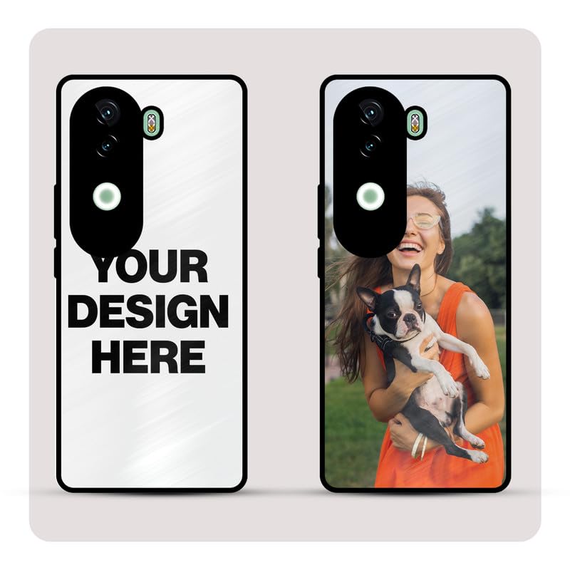 Image of Personalized Back Cover for Vivo V40e | Custom Case with Name, Photo or Logo | PrintShield Hybrid with Soft TPU Grip & Scratch Protection