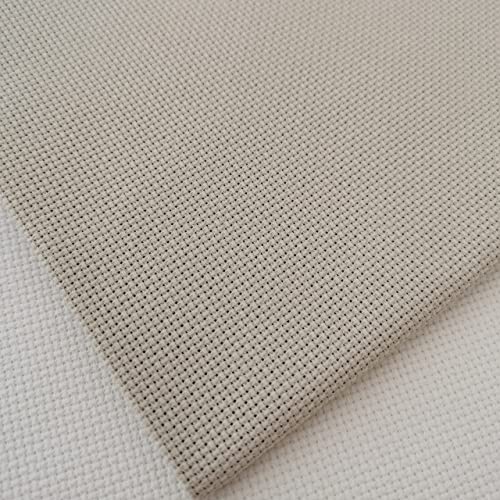 Image of KCS 4 /6 pc of 12 inch x 18 inch 18CT Counted Cotton Aida Cloth Cross Stitch Fabric (4 pc, Pearl Grey vy it)