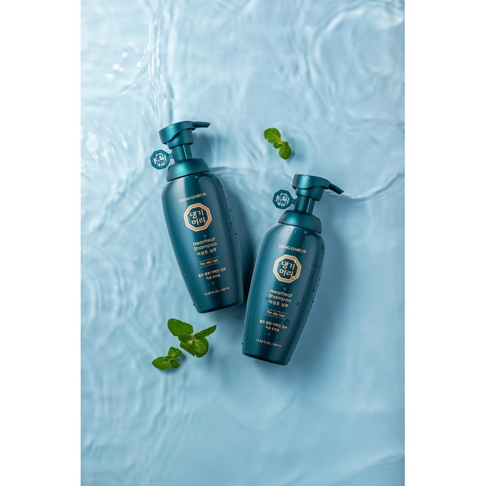 DAENG GI MEO RI - Shampoo for Oily Hair - Korean Scalp Care, Sebum Control, Herbal Extracts - K-Beauty Hair Cleanser - 400ml 13.5FL OZ, Heartleaf 어성초 - Image 4
