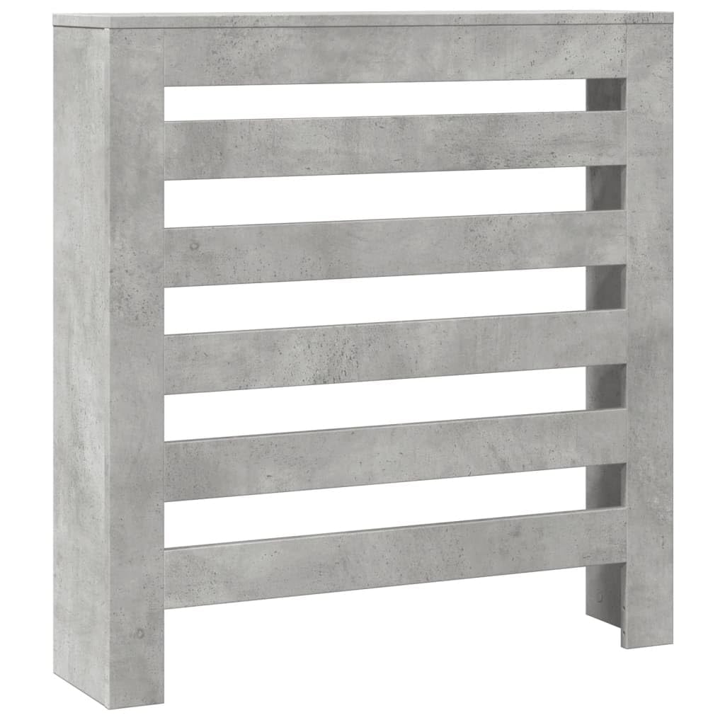vidaXL Radiator Cover Concrete Grey 78 x 20 x 82 cm Engineered Wood