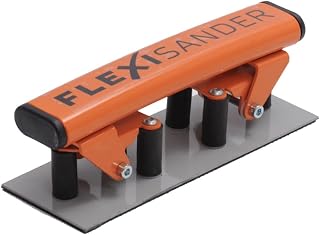 Hand-held flexible sanding block Flexisander FSB019071, 7 3/4 x 2 3/4 in, sanding curved surfaces, fastening system, vehicle body repairers, shipbuilders, composite, woodworking, change of abrasive
