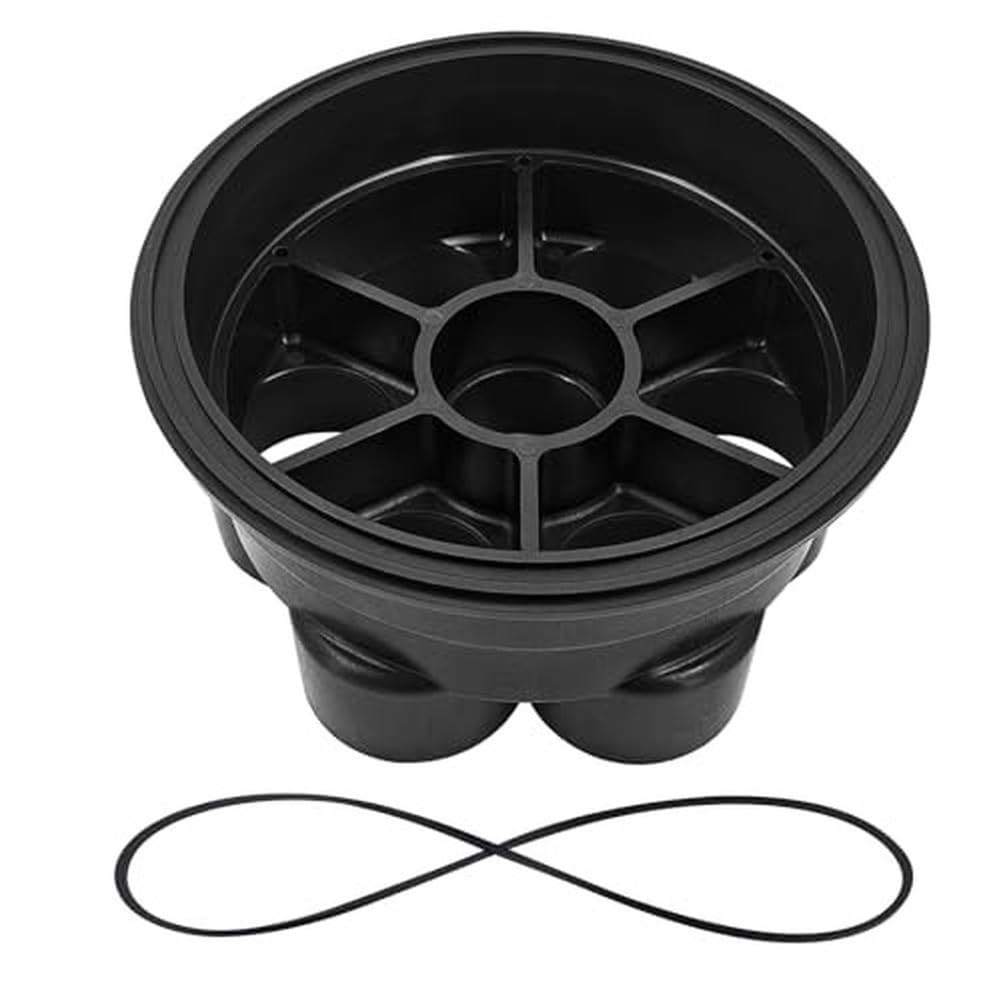 Base valvola a 6 vie da 2" compatibile con piscine Paramount, nero per parte di ricambio 005-302-4032-03, collettore di distribuzione dell'acqua facile da installare