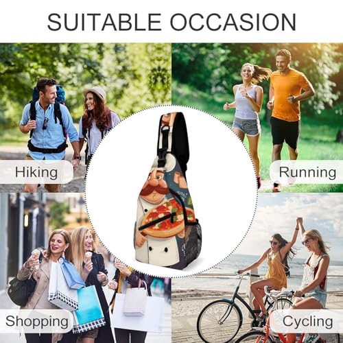 Mochila Sling Bag Crossbody para Senderismo y Viaje 38x20cm miniatura 6