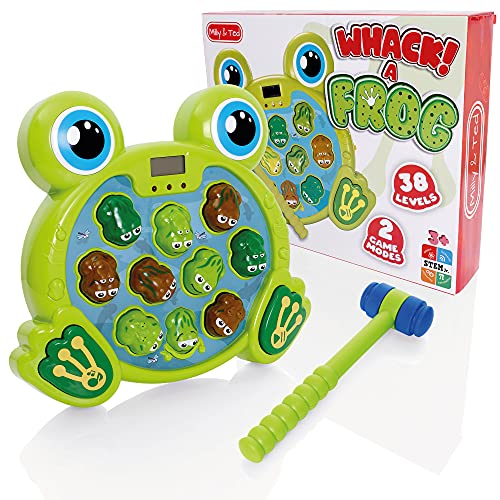 Milly & Ted Whack A Frog Spiel – lustige Kinder-Brettspiele für 3, 4, 5 und 6 Jahre alte – interaktives Spielzeug für 3… – Bild 7
