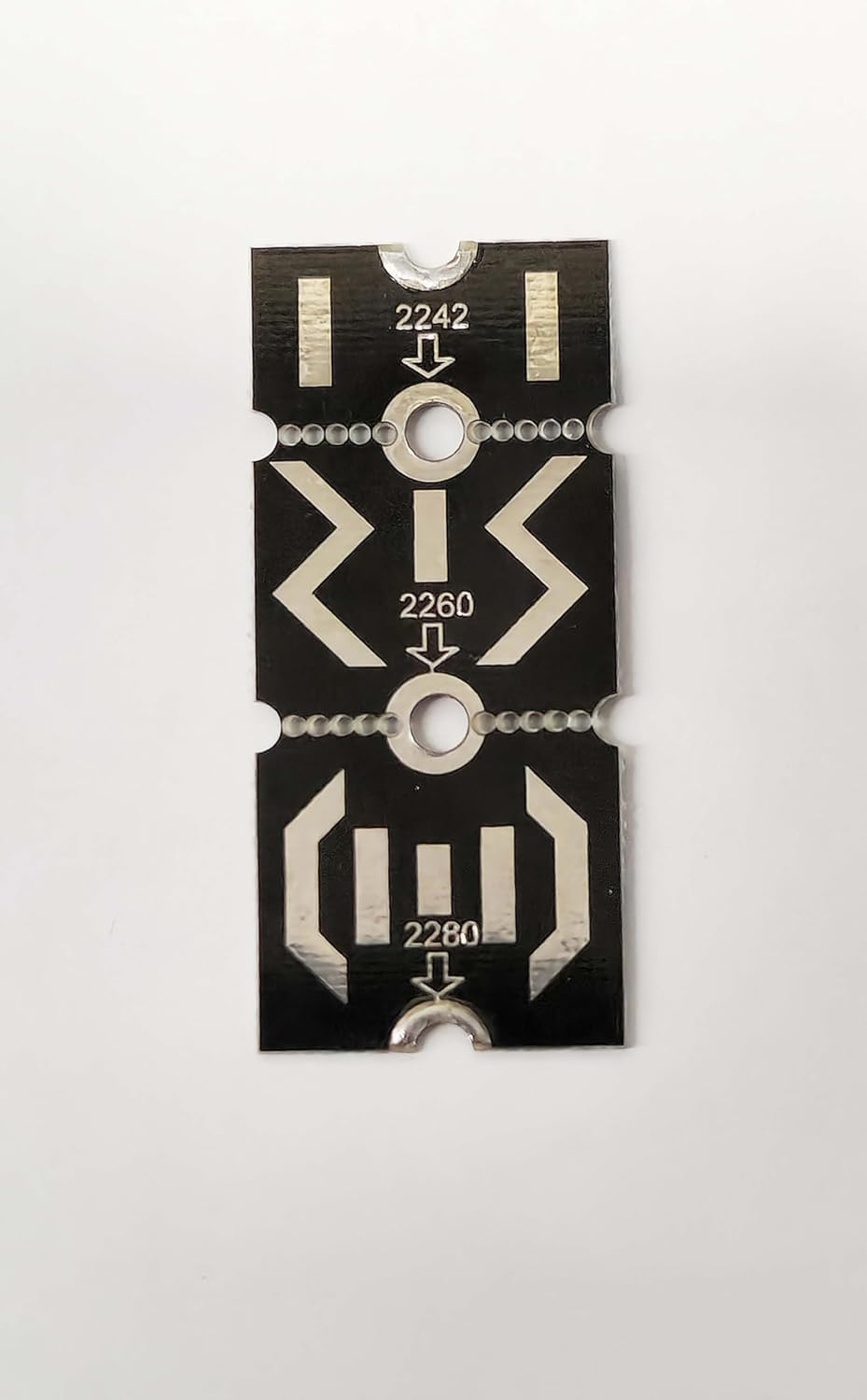 VOOCME M2 NGFF NVME for M.2 Extended Transfer Card 2242 2260 to 2280 Aircraft M2 Change Long Size NVME NGFF for M.2 SSD Ad 2242 to 2280 Adapter Computer Internal Components (EX2242-2260-2280)