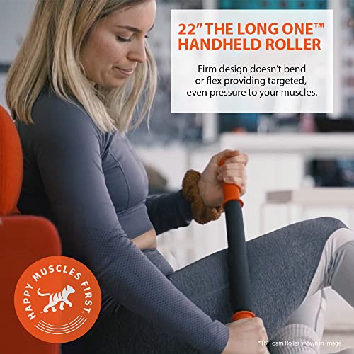 Image of Tiger Tail 22in Massage Stick Portable Roller, Handheld, Deep Tissue Foam Roller, Body Massage and Myofascial Release Tool for Legs, Neck, Calves, Thighs, Shins & Back, The Long One 22, Made in USA