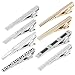 BMC Mens Design Ties Clip Silver Pin Bar Wear Accessories Shirt Pins for Skinny & Vintage Neckties, Dress Shirts, Tux, Suits & Ties - Perfect Gifts for Men & Adolescent Boys - 8pc Gold & Silver Finish