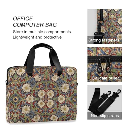 Funda para portátil 15.6 pulgadas con asa y correa roja azul miniatura 6