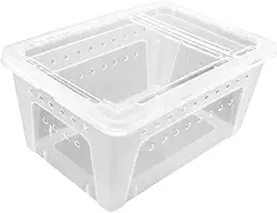 Terrário de répteis, recipiente para tartarugas, habitat para tartarugas, terrário para répteis, gaiola para sapos, tarântulas, aranhas, tartarugas, Claro