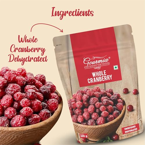 Image of Gourmia Dried Whole Cranberry 200g