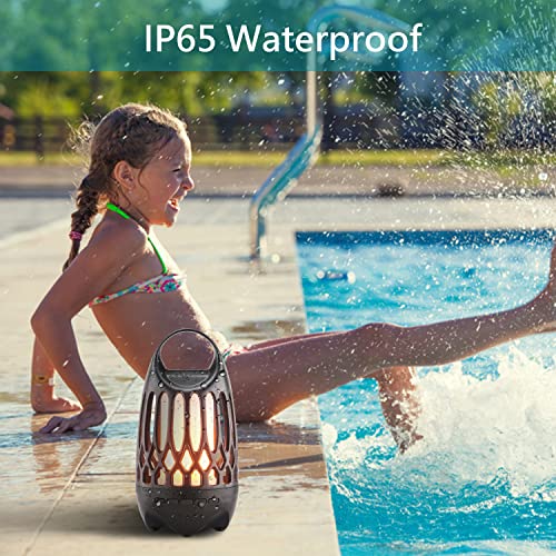 Viiwuu Portable Bluetooth Speakers With Led Flame Light - Led Table Lamp Speaker For Outdoor Atmosphere, Patio, Yard, Party Decor, Gift For Women And Men, Bluetooth 5.0 Hd Audio Stereo Speaker #TOP3