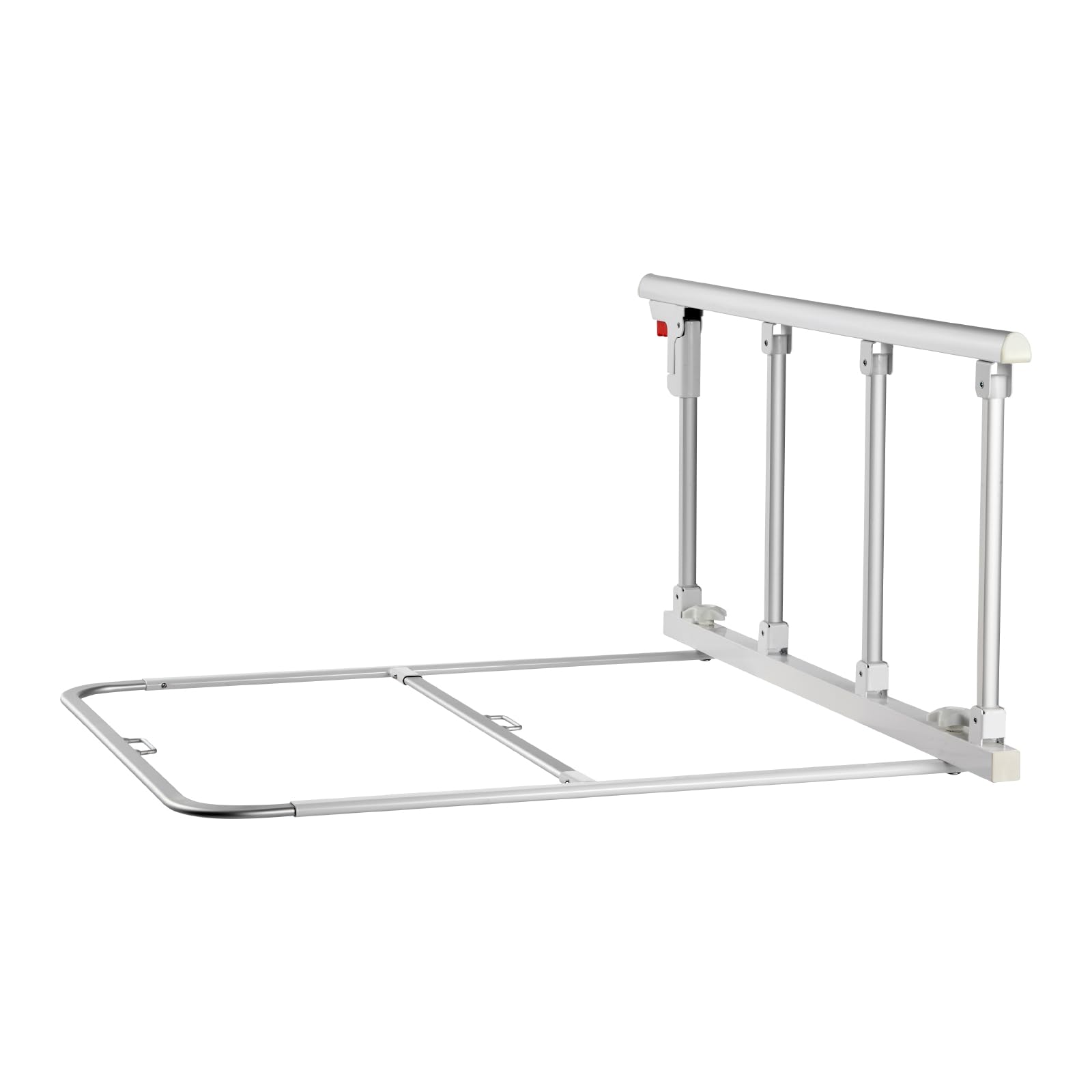 VEVOR Sponda Letto Pieghevole per Anziani, Sponda di Supporto per il Letto da 97 cm in Metallo con Cinghia di Fissaggio, Bastone da Comodino con Tubo Regolabile in Altezza, King, Queen