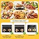 FHzytg Airfryer Zubehör für COSORI Dual Zone XXL 8,5 L, Heißluftfritteuse Zubehör 2 Kammern für COSORI CAF-R901-AE, Wiederverwendbares Silikon Einsätze für Cookwise 9L