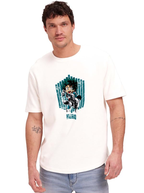 Image of JUARI BE A GENTLEMAN Men's Printed Cotton T-Shirt - Round Neck, Regular Fit, Soft & Comfortable - Trendy Casual Half Sleeve T-Shirt for Everyday Wear - Stylish & Breathable Fabric for All-Day Comfort