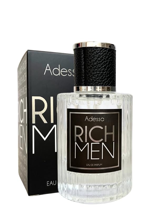 Adessa Eau de Parfum Rich Men 50 ml - Perfume para hombre con lavanda, cedro y ámbar